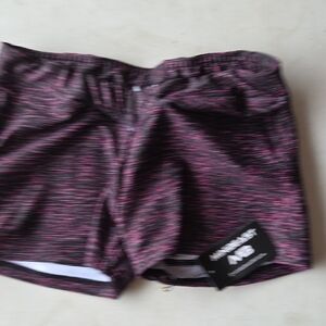 Women's Athletic Shorts - Pink and Black